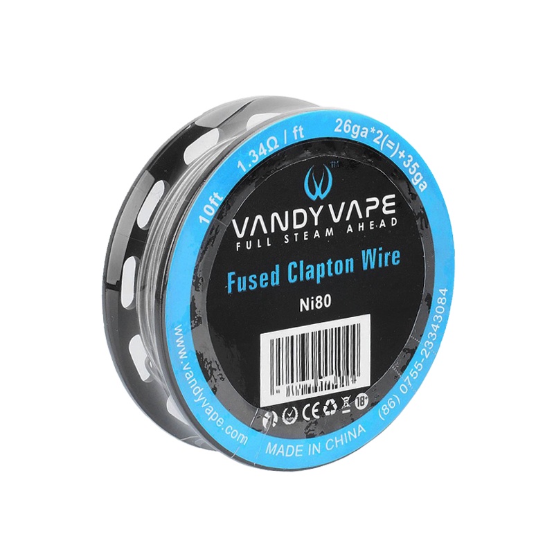 Vandy Vape Fused Clapton Wire Ni80 26AWG - 35AWG 10 Feet [4,6 Meter] KlikVapeBandung