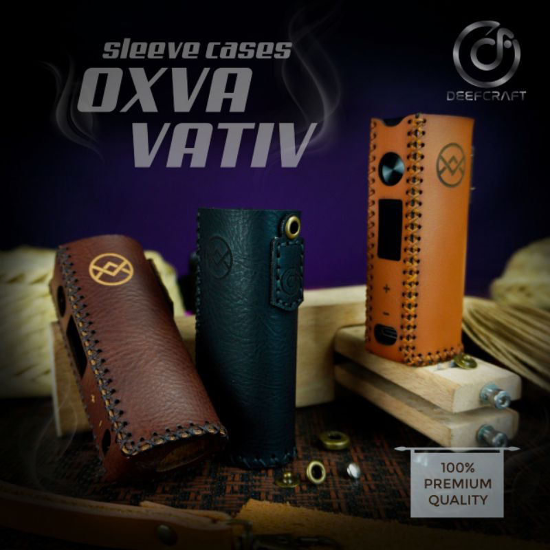 Premium Sleeve Case Oxva Vativ Free Tali Lanyard / Holder Casing Oxva Vativ Leather Sleeve