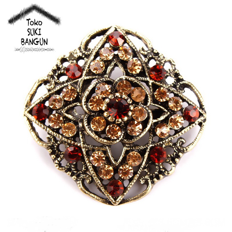 BRK 013-016 Bros Pin Mungil Bunga Wanita Fashion Flower Brooch Women