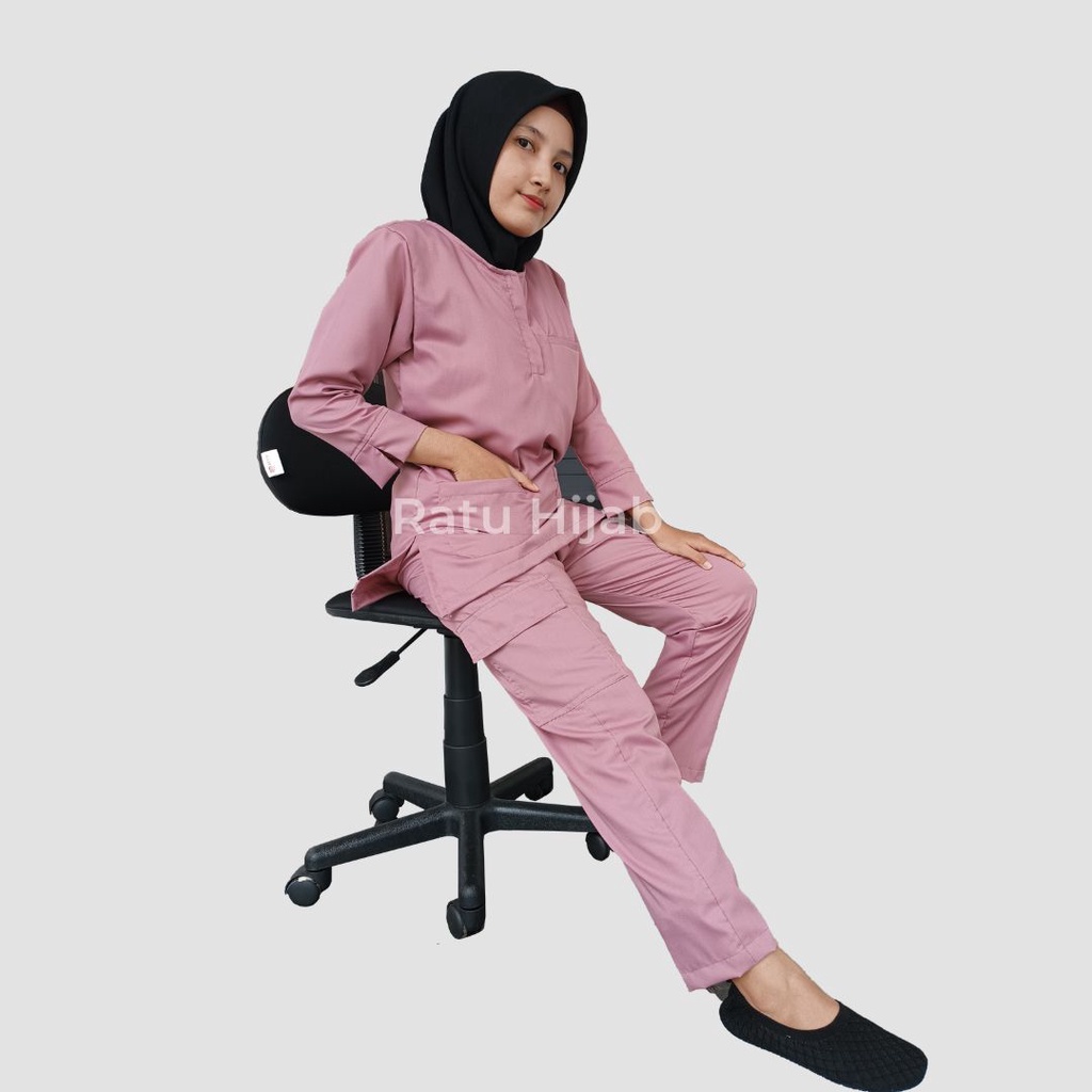 Baju OK OKA RESLETING DEPAN Lengan 7/8 Dokter Petugas medis Perawat Jaga Toyobo