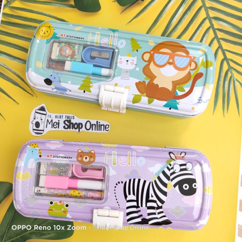 

SALE STOCK! Tempat Pensil Kaleng Karakter 3 tingkat / susun MURAH