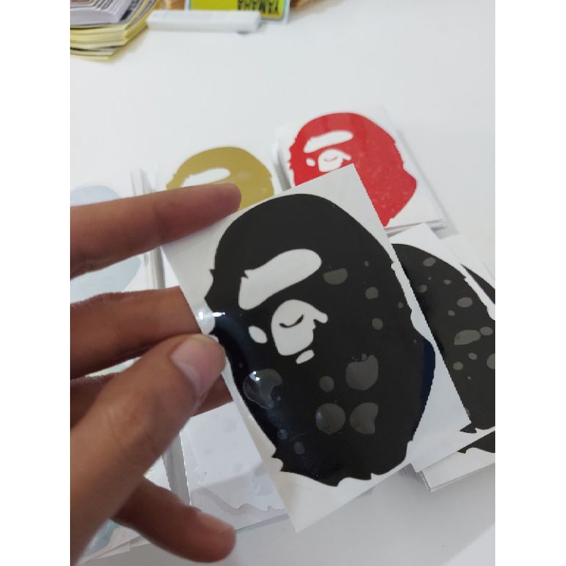 

Sticker Stiker Logo Bape Cutting