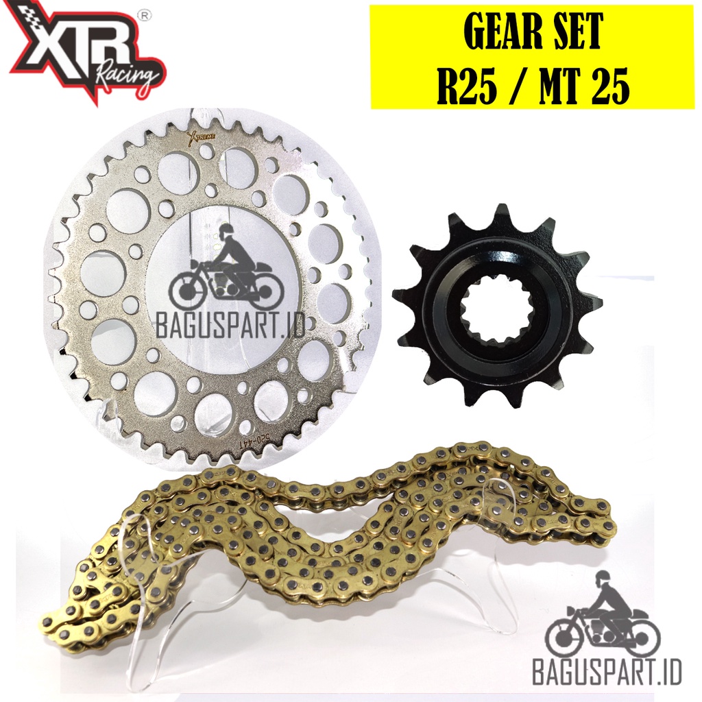 GEAR SET 520 O-RING ORING HSBT YAMAHA R25, MT25 XTREME NOT SSS TK DID SINNOB