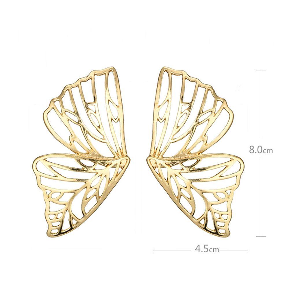 Anting LILY Butterfly Perhiasan Elegan Boho Zinc Alloy