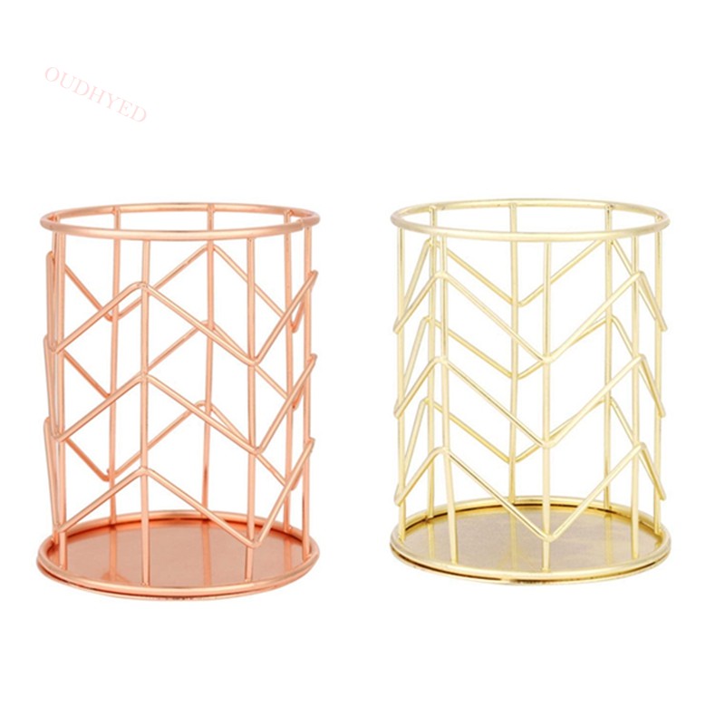 Pen Holder Makeup Brush Holder Wire Iron Pencil Holder Desk