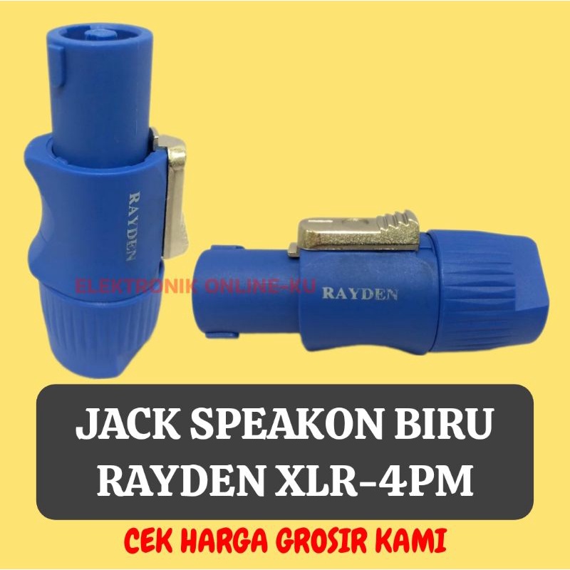 JACK SPEAKON RAYDEN BIRU XLR-4PM