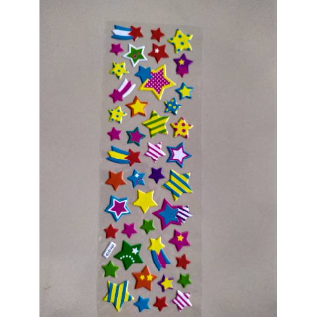 

Stiker anak timbul STAR / BINTANG 8x24.5cm