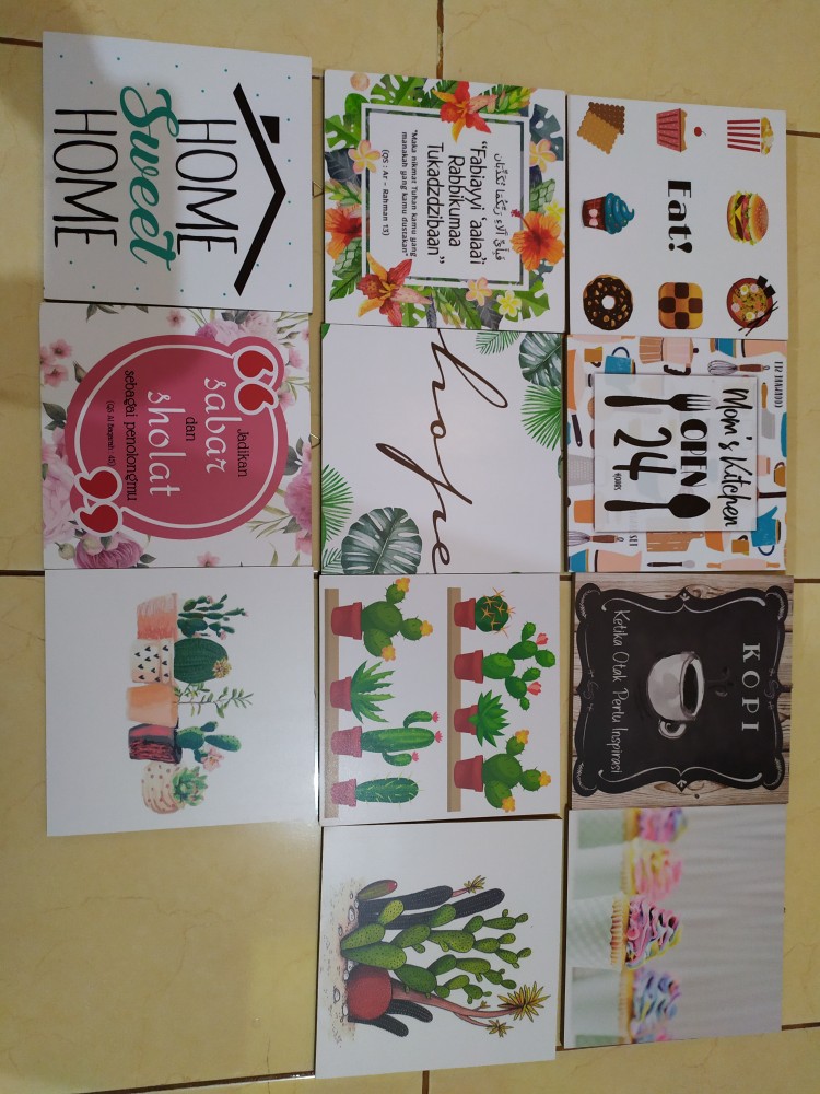 Wp Project Hiasan Dinding Walldecor Pajangan Dinding Shabby Chic Kaktus Succulents