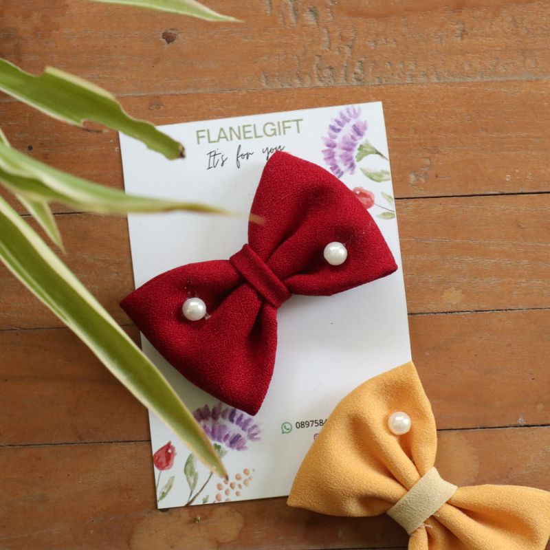 Bros pita bintik manik-manik aksesoris jilbab handmade