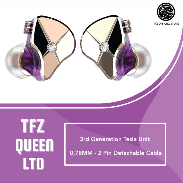 ✅ [Garansi 1 Tahun] TFZ QUEEN LTD HiFi In Ear Monitor Earphone With Detachable Cable