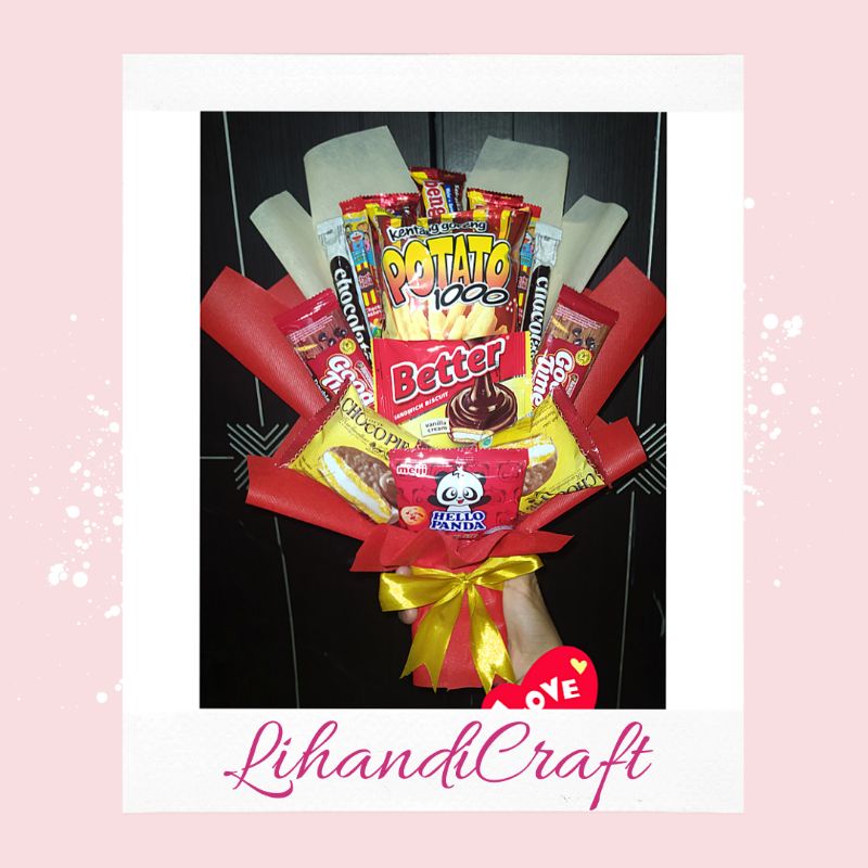 Bucket Snack Murah Coklat + Ciki Kentang LihandiCraft