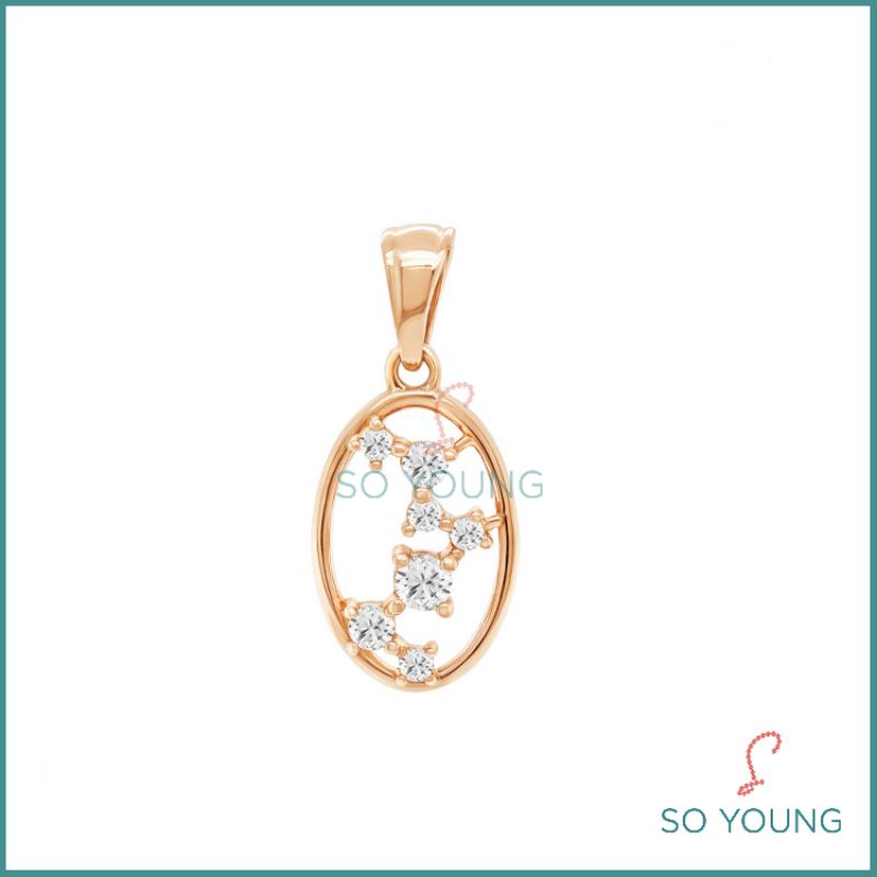 Liontin Sandra Dewi Gold Galaxy Interstellar PD210409 Kadar 18K