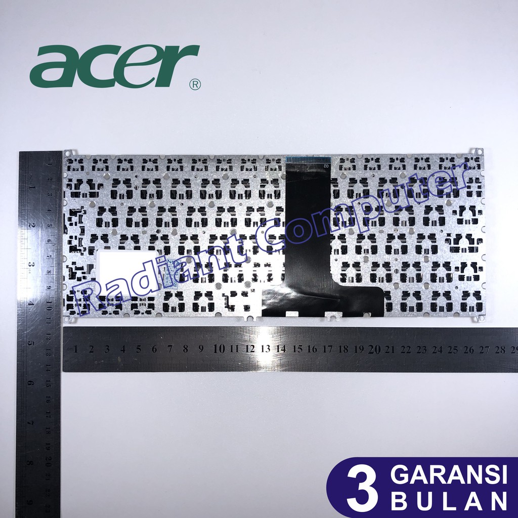 Keyboard Acer Aspire ES1-132-C37M ES1-132-C9N8 Tombol Power Biru