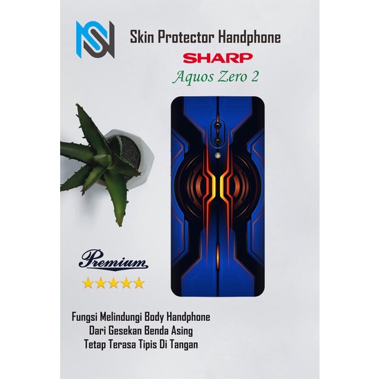 Isi 2pcs Garskin Hp Sharp aquos Zero 2 Motif wall - Free Custom Motif