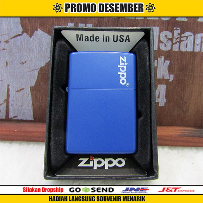 terbaru Korek api Zippo warna Biru Tua KRA003HGR
