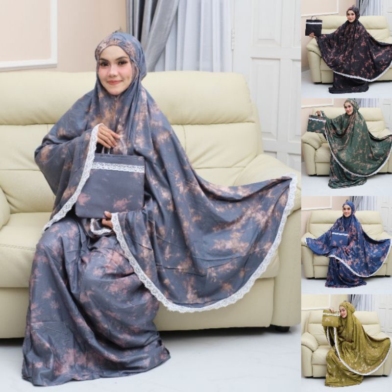 Termurah [GMJ1] MUKENA BALI RAYON TIEDYE RENDA JUMBO SHAFIYAH