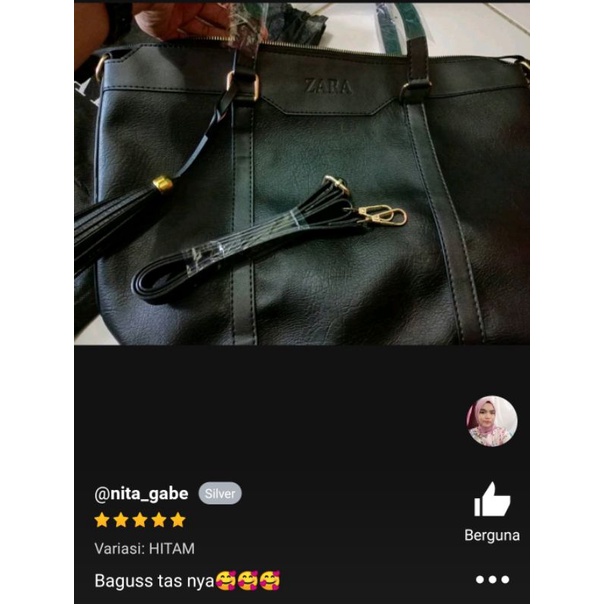 ZARA R733 Totebag Wanita Tas Wanita Ada Garansi Tas Import Tas Batam