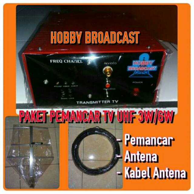 PAKET PEMANCAR TV UHF PLL 6 WATT SOLID STATE
