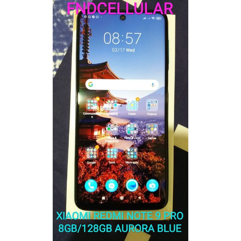 XIAOMI REDMI NOTE 9 PRO 8GB/128GB AURORA BLUE SECOND