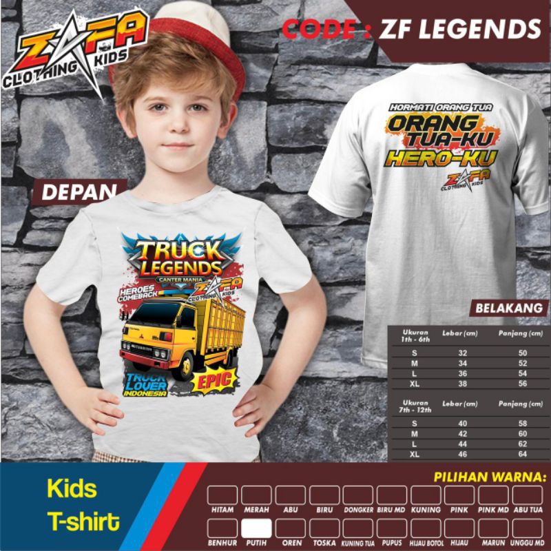 Kaos Truck Anak Truck Legend