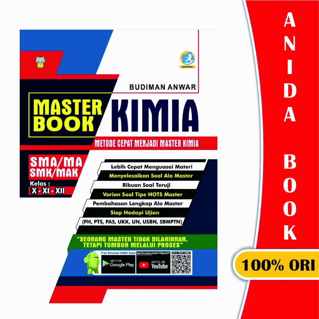Buku Master Book Kimia SMA-MA/SMK-MAK Kelas X, XI, XII - Yrama Widya