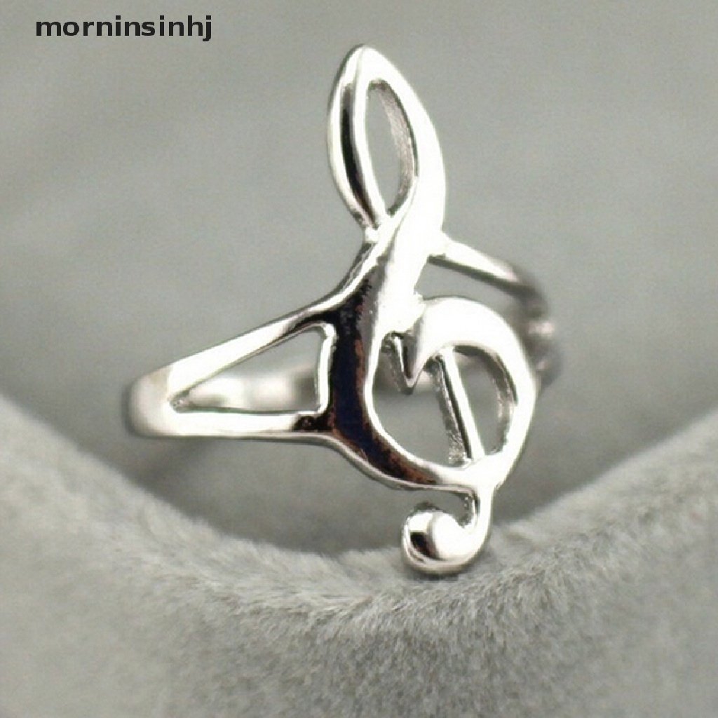 Mor Cincin Lapis Silver Model Not Musik Untuk Wanita