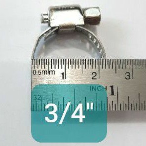 Hose Clamp Stainless Selang Klem 3/4&quot; inch 11-20MM (D4152)