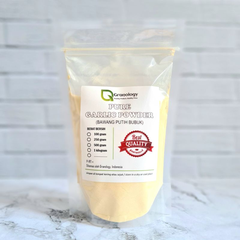 bubuk bawang putih   garlic powder  250 gram  by granology