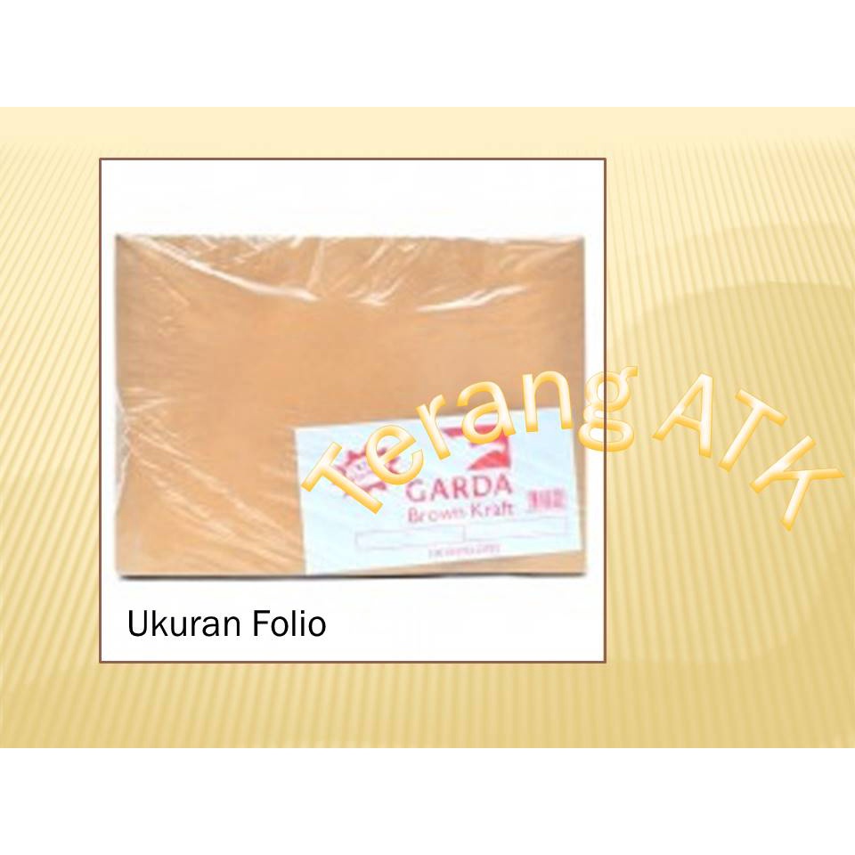 

Amplop Coklat Ukuran Folio [Isi 100 lembar] Merek Garda