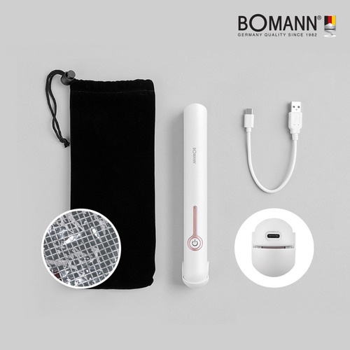 Bomann USB Rechargeable Medium Wireless Magic Device White Hair Iron Cordless