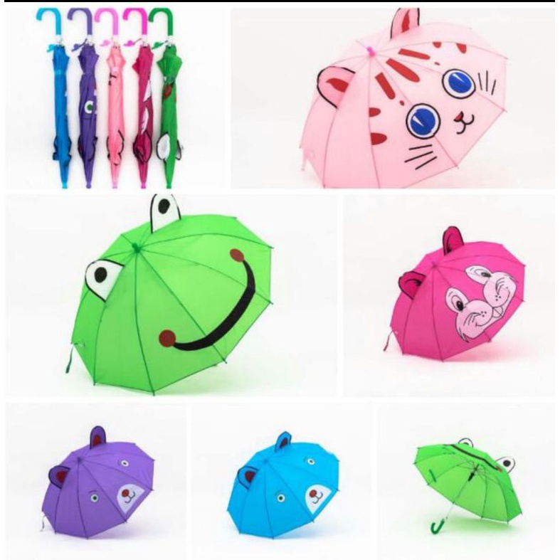 Payung Kuping Anak Diameter 47in Cocok Buat Anak SD/ Payung Kado / Hadiah