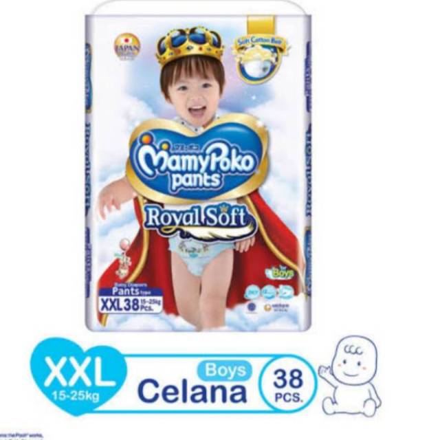 Mamypoko pants extra soft XXL38 boy girl/Mamypoko royalsoft XXL38 boy girl/mamypoko XXL38