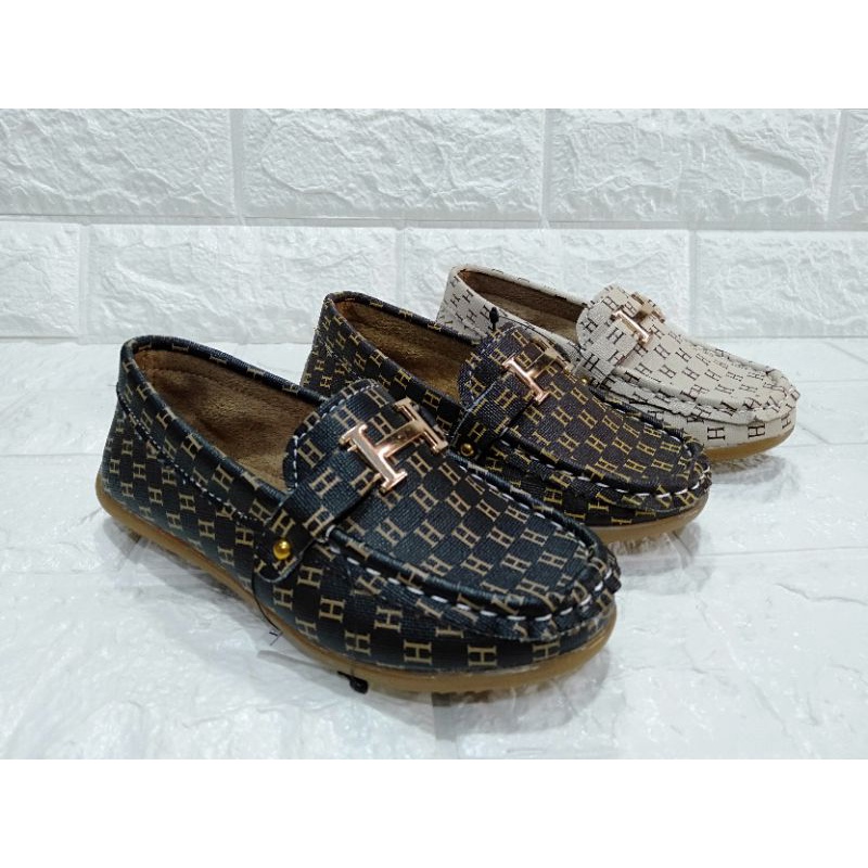 Sepatu pansus anak ringan santai pesta  impor anak laki-laki pria fashion 551 Brown ,Black & apricot