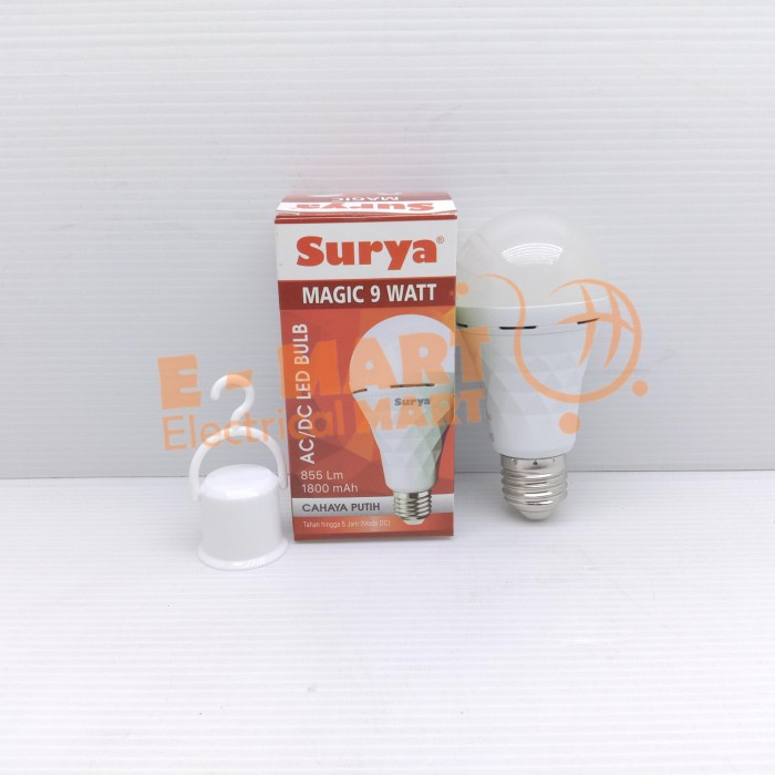 Surya LED AC DC Genius Ajaib 9W Lampu Emergency Lamp LED darurat Magic