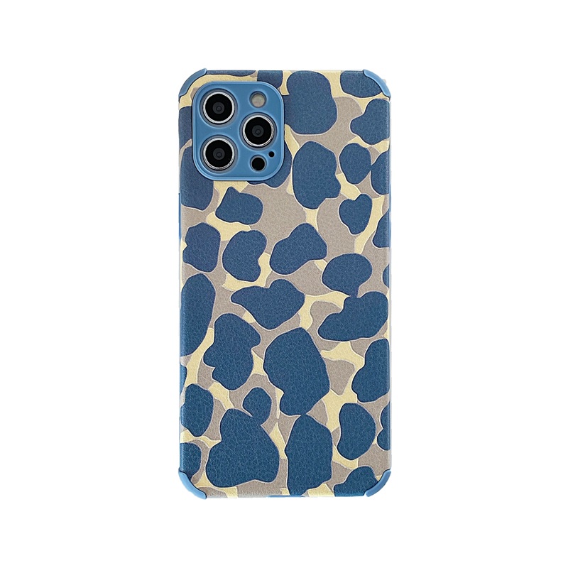 Blue Leopard Soft Case OPPO A5 A9 A31 A53 A33 A3S F11 F9 A7 A5S A12 A52 A92 Reno 3 5 6 A83 A57 A39 VIVO V9 S1 V15 Z1 V20 Pro Y93 Y91C Y50 Y20 Y30 Y12S Y11 Y12 Y15 Y17 V9 Y19 iP iPhone 6 7 6S 8 + Plus X XS XR 11 12 Pro Max Xiaomi Redmi Note 7 8 10-8