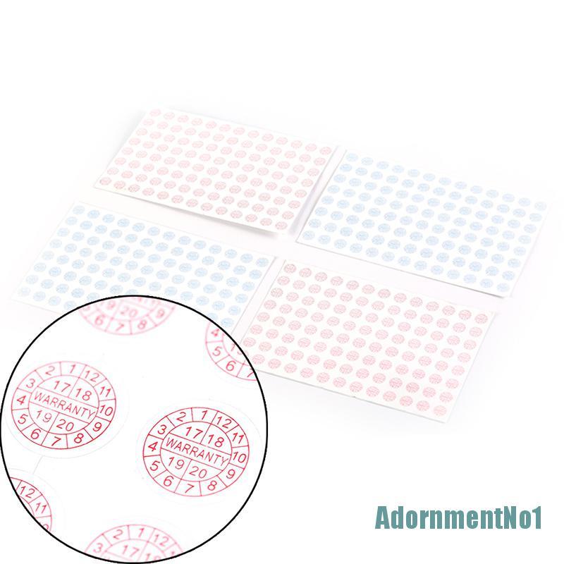 (AdornmentNo1) 208pcs / Set Stiker Label Segel Anti Rusak Untuk Keamanan