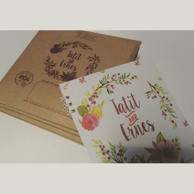 

Undangan memo softcover + amplop