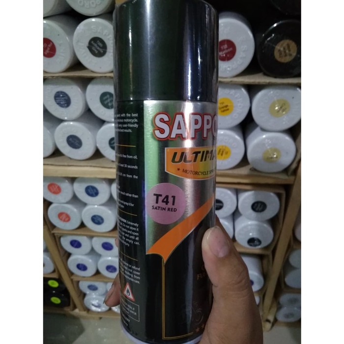 Sapporo Cat Spray Ultimate T41 Satin Red 400 ml Cat Semprot Sapporo
