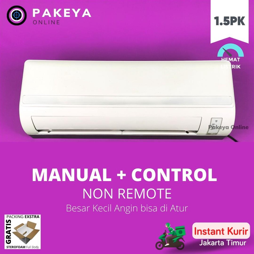 Kipas Angin AC Manual 1.5PK Non Remote Plus Control Angin