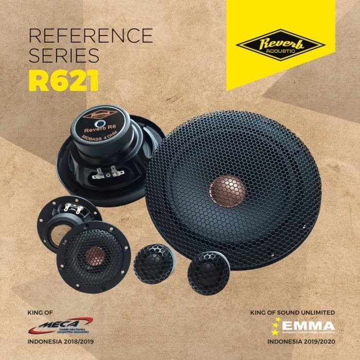 REVERB R621 - 3 way Speaker - Tweeter & Full Range + MidBass
