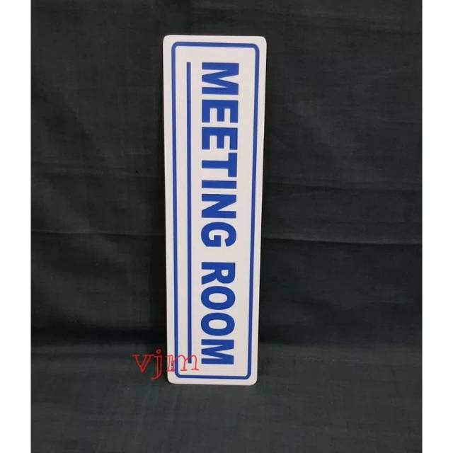 

Sign label acrylic Meeting room , akrilik papan nama