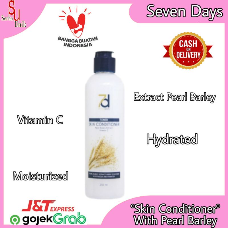 Seven Days Toner Skin Conditioner With Pearl Barley Extract 250ml