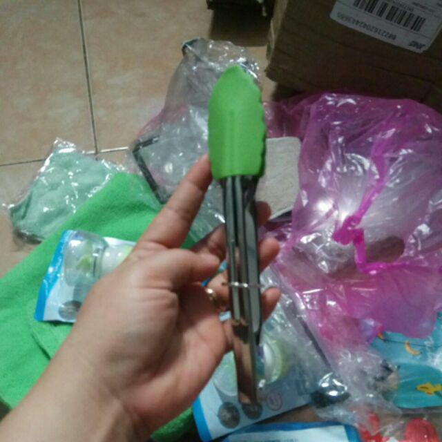 Baking Anti Panas Klip Tong Pastry Clamp Bbq Tongs Alat Memasak Dapur