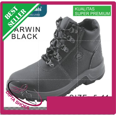 Sepatu Safety Shoes Darwin Black
