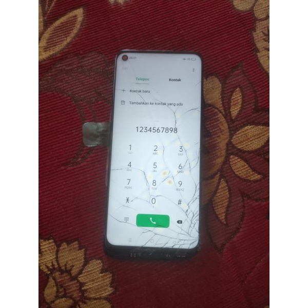 JUAL Lcd ORI Copotan Oppo A92 Minus Retak sesuai di Gambar