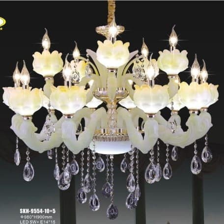 LAMPU GANTUNG/HIAS/ONYX/CLASIC/MURAH/DEKOR 15 LAMPU