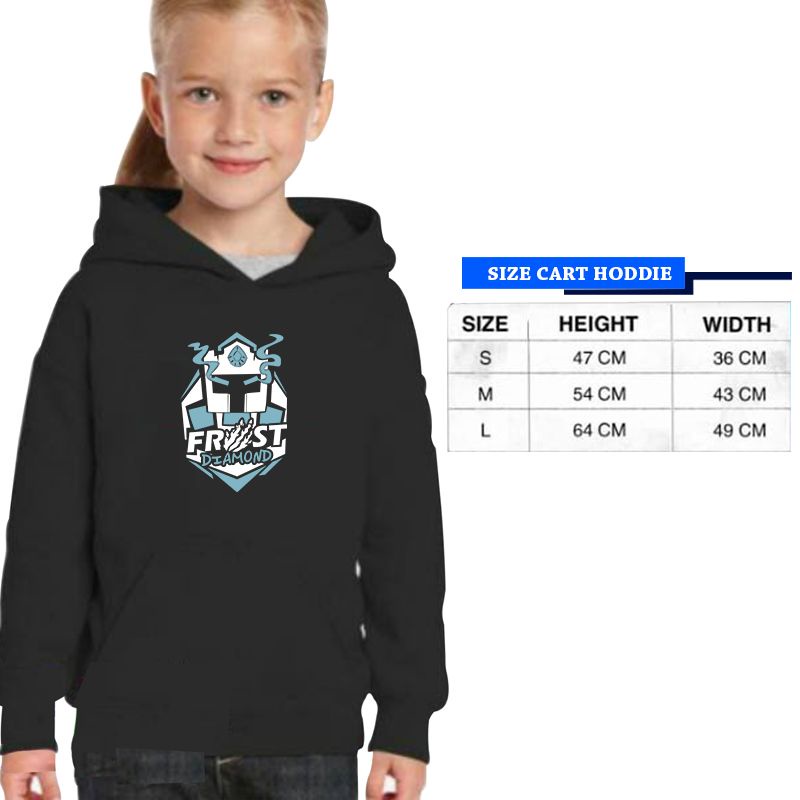 JAKET ANAK LAKI LAKI JAKET HOODIE PEREMPUAN SWEATER HOODIE ANAK COWO Frost Diamond Emblem Cotton Fle