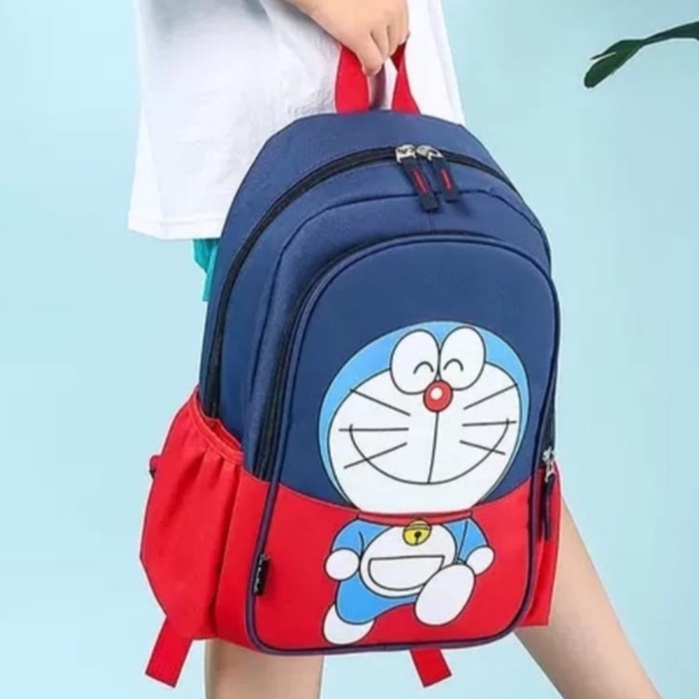 samasuka.shop - Tas Anak Laki Laki PAUD TK SD Kelas 1 2 3 Karakter Kartun Lucu Doraemon Keren Murah