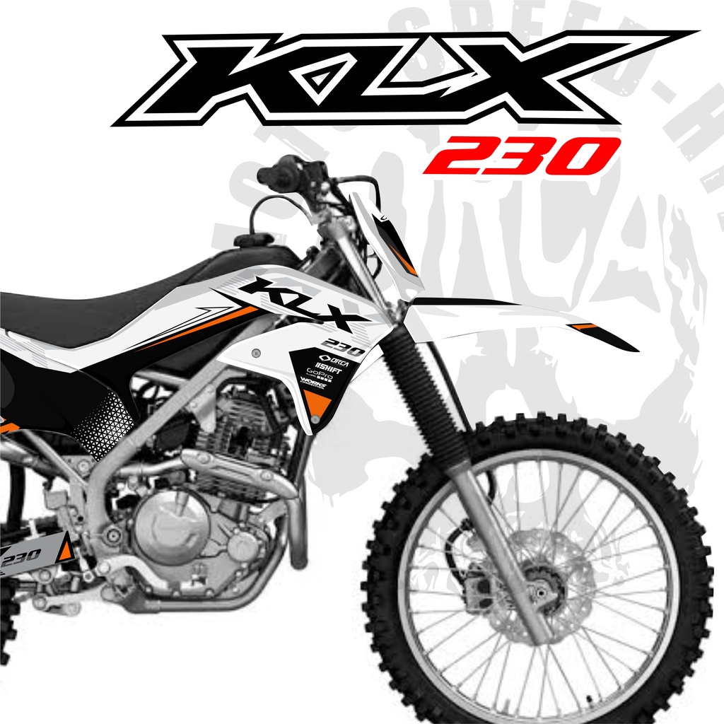 Decal Sticker KLX 230 - Dekal Stiker full body KLX 230 desain D3 07