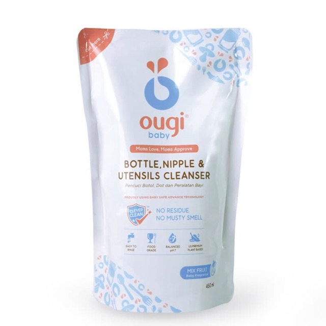 Ougi baby bottle cleanser refill size 450ml